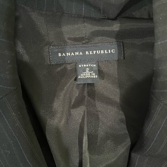 NEW Banana Republic Wool Pinstripe Structured Hourglass Martin Classic Pantsuit - Picture 13 of 16